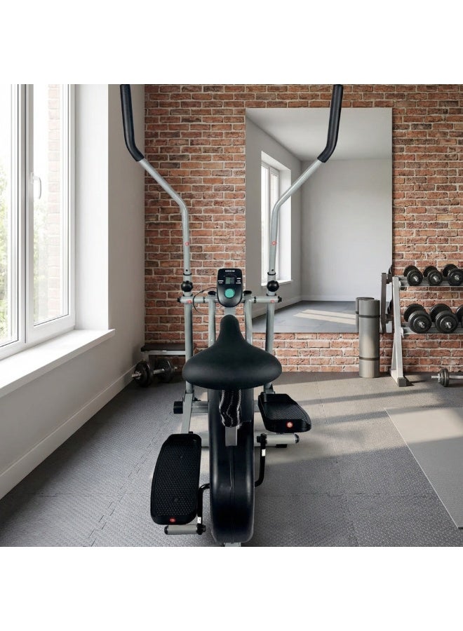 My Life Fitness Professional Multi-Function Elliptical Trainer for Home Fitness – Adjustable Resistance System, Smart Digital Display for Calories and Heart Rate Tracking, Comfortable and Stable Design Supports up to 150 kg, Ideal for Fat Burning and Full Body Workout - Image 4
